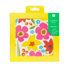 Recyclable Floral Napkins - 20 Pack S0045 S0046 - Pretty Day