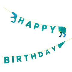 Dinosaur  Happy Birthday Party Banner S2156 - Pretty Day