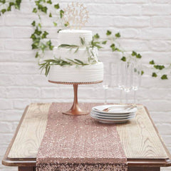 Rose Gold Sequin Table Runner S1012 - Pretty Day