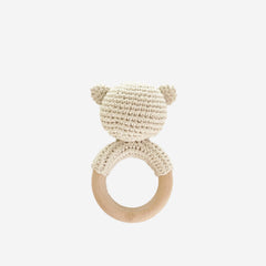 Cotton Crochet Rattle Teetherl Bear | Baby Toys S8078 - Pretty Day
