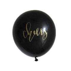 Cheers Black  Latex Balloons S5079 - Pretty Day
