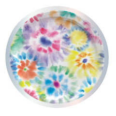 Tie Dye Large Paper Plate 9" S3167 - Pretty Day
