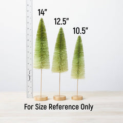 Sisal Christmas Bottle Brush Tree - Green Ombre (Sold Individually) - Pretty Day